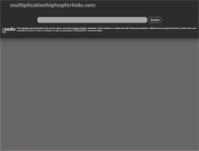 Tablet Screenshot of multiplicationhiphopforkids.com
